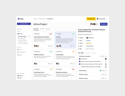 Tasks Details Dashboard dashboard purple task ui ux web white