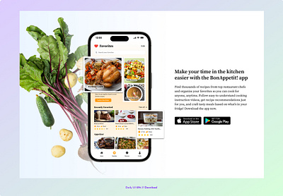 Daily UI Challenge #074 - Download app store daily ui 74 daily ui challenge download favorites food google play recipe app