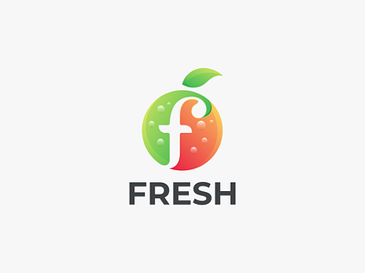 FRESH branding design f circle coloring f design graphic f icon f logo fresh graphic design icon logo