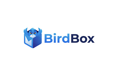 BirdBox Software Logo app bird box branding email envelope flying letter logo mail sofrware