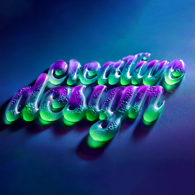 'creative design' textured 3d typography 3d branding conceptual experiment logo material mapping type treatment typography vector