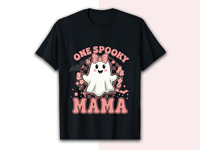 One spooky MAMA T-shirt design for halloween custom tshirt design graphic design illustration love mama mama halloween mama lover mom halloween mom lover professional spooky spooky lover tshirt tshirt design tshirt lover unique