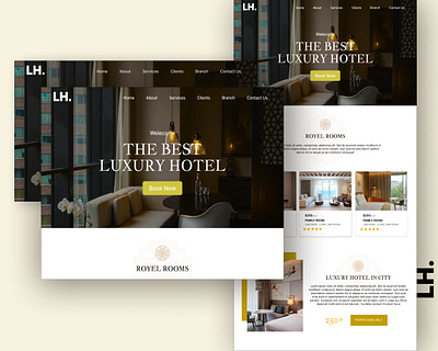 Luxury Hotel branding design graphic design hotel booking app illustration logo ui