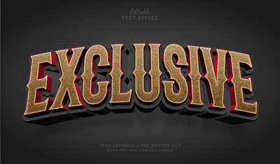 Text Effect Exclusive 3d branding logo royals text effect