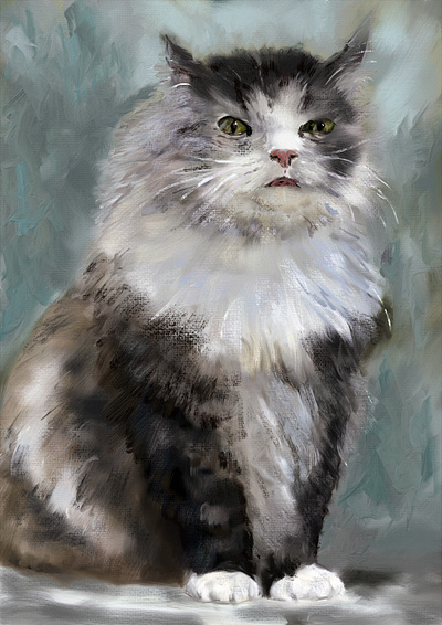 Cat art cat digital art digital painting drawing illustration painting