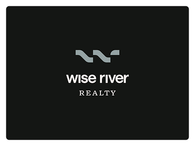 Wise River Realty Logo abstract agency branding branding and identity clean design designer dribbble freelancer graphic design identity logo logo design minimal modern montana real estate realty