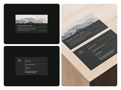 Wise River Realty Business Card branding branding and identity business card card design clean design designer dribbble freelance graphic design graphic designer identity logo logo design minimal modern nature photography print printing