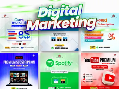 Famous IT BD: Digital Marketing Promotional Banner Design advertising design amazon banner design canva digital marketing banner design digital marketing poster design facebook post graphic design instagram post netflix post design poster design promotional banner design social media social media banner design social media design social media post design spotify visual design visual identity