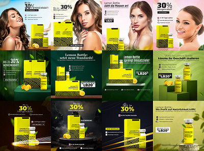 Social Media I Cosmetic Product I Skin Care Post Design cosmetics ads creative ads facebook graphic design instagram skin care ads skin care product ads social media ads social media banner social media pack social media template