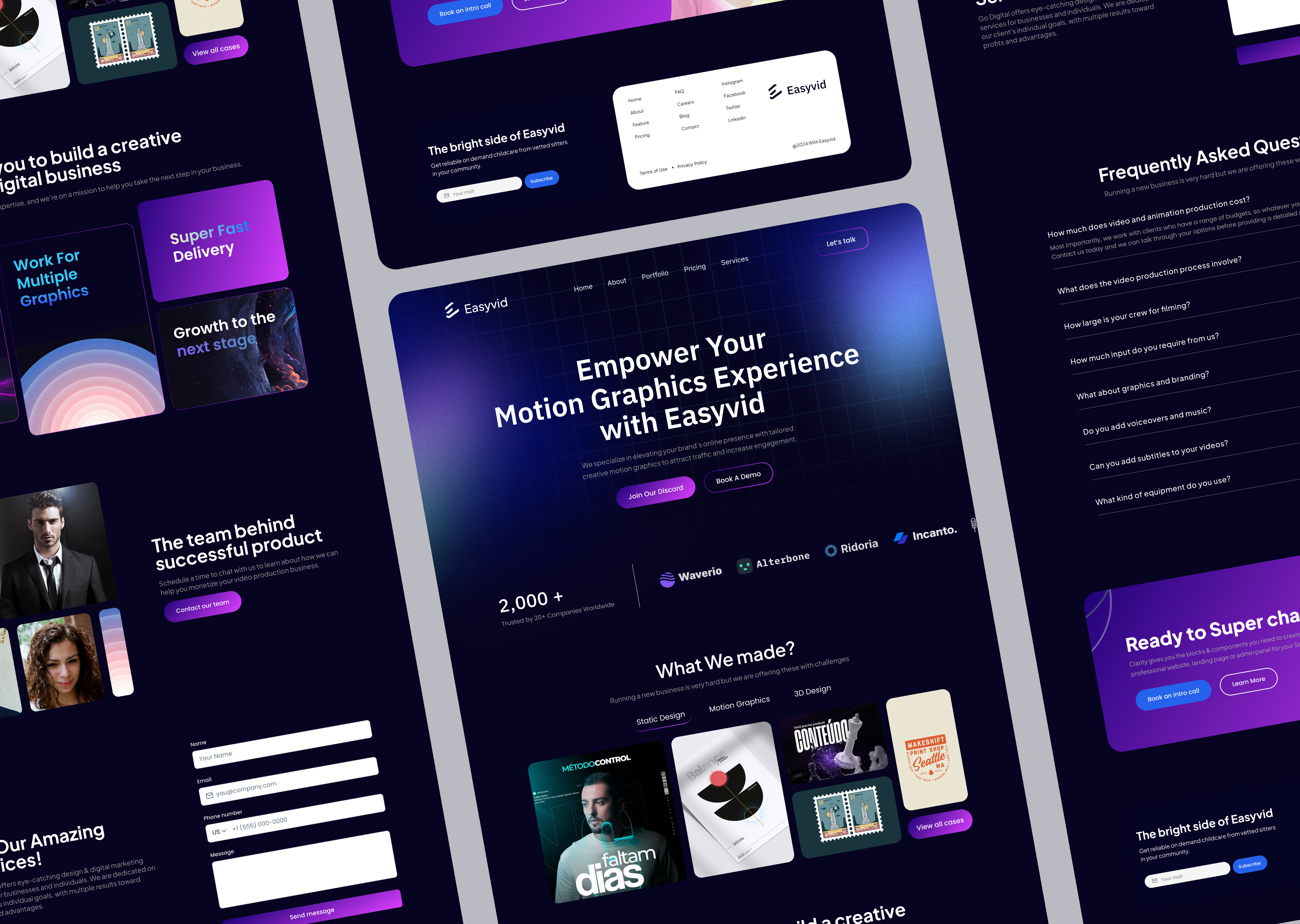Example of Modern Landing Page Design
