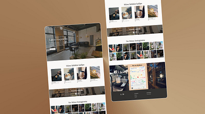 Cozy cafe's 4 page website branding cafe development framer ui ux webdesign website