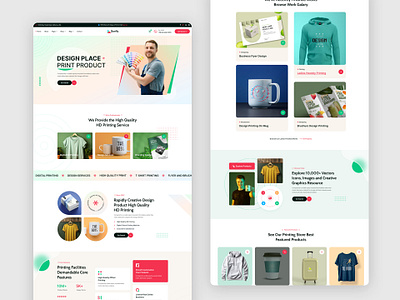 Top Printing Company & T-Shirt WordPress Theme branding business company custom wordpress design figma graphic design html illustration online design packing printing printing company psd t shirt template theme tshirt ui wordpress