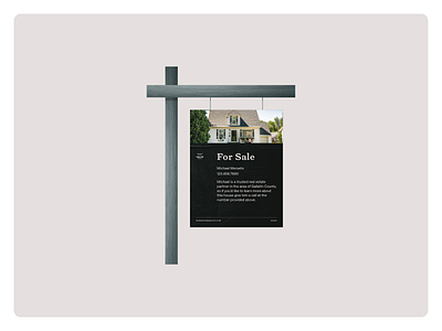 Wise River Realty For Sale Sign architecture branding branding and identity clean design designer freelancer graphic design identity logo logo design minimal minimalism modern print print design printing real estate realty simple