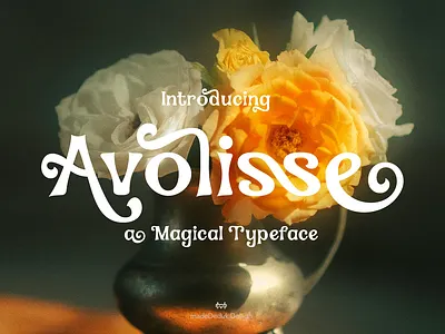 Avolisse Magical Font 80s font 90s font beauty font branding font classic font curly font display font elegant font fashion font groovy font headline font invitation font logotype magical font nostalgic font retro font typography vintage font webfont wedding font
