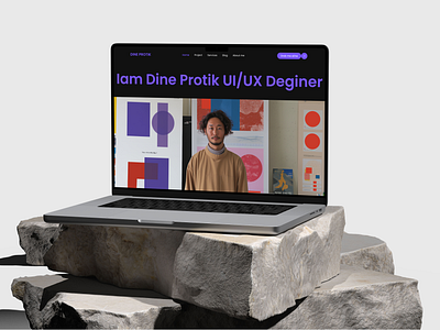 Personal Portfolio Landing Page - UI/UX degine dribble everyone figma figmadegine personalwebsite portfolio website portfolio. uiux ux website website ui website ux