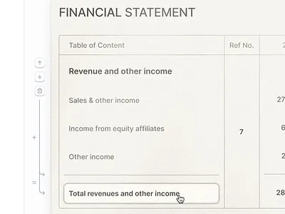 Interaction for summation of rows b2b interaction product design skeumorphism ui ux web design