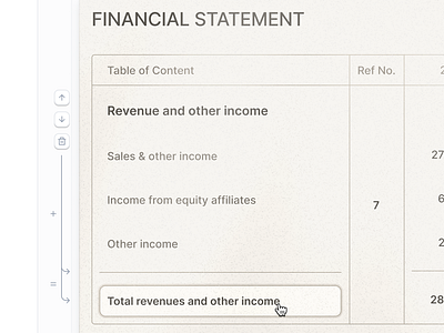 Interaction for summation of rows b2b interaction product design skeumorphism ui ux web design