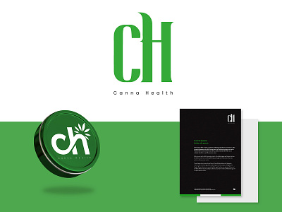 Branding Design for Canna Health 2d 2d art branding branding design cannbies clean design digital digital art graphic design green health identity branding logo minimal modern stationary