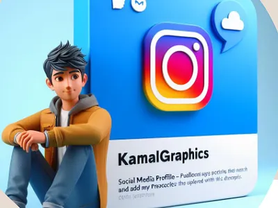 Instagram Profile Photos - Stunning 3D easy maintenance instagram post designs social media post