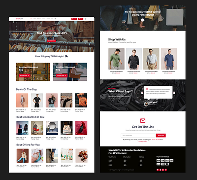 SHOPCART E-commerce Website Design best clothes websites design best shopify designs branding buisness websites graphic design logo motion graphics ommerce shopify website design shopify websites shopping website design ui