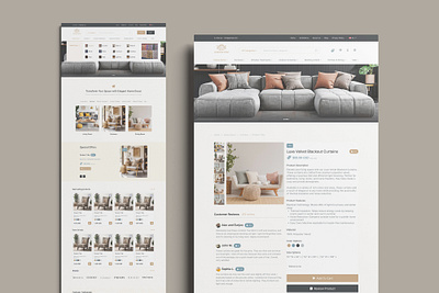 E-Commerce Platform for Home Decor & Furnishings ecommercedesign homedecor productdesign responsivedesign ui uiuxdesign userexperience webdesign