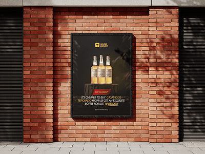 House of Liquor Poster ecommerce graphic design illustration logo