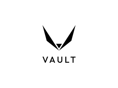 VAULT - Clothing Brand Logo adobe illustrator artwork branding clean clothing clothing brand design freelance geometry graphic design identity inspiration letter logo logodesign logofolio minimalist modern pictorial young