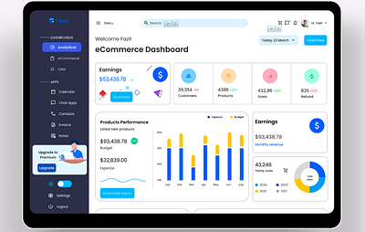 Flexy - Ecommerce Dashboard