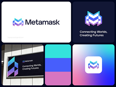 Metamask Logo Concept best logo brand identity branding design futuristic graphic design grid logo hosting icon identity logo logomark m logo meta metaverse modern logo monogram vr web web3