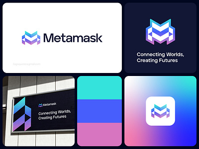 Metamask Logo Concept best logo brand identity branding design futuristic graphic design grid logo hosting icon identity logo logomark m logo meta metaverse modern logo monogram vr web web3