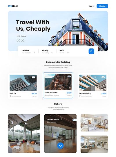 WeGoes Landing Page branding design ui ux web