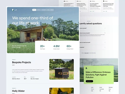 Lofi - Green Tech Industrial Investment Landing Page b2b clean design dipa inhouse industrial investment landing page modern motion graphics saas saas website startup tech ui web web design website