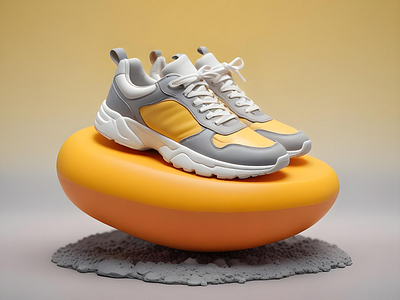 AI-Generated Sneakers 3d ai generated branding freepik graphics shoes sneakers visual design