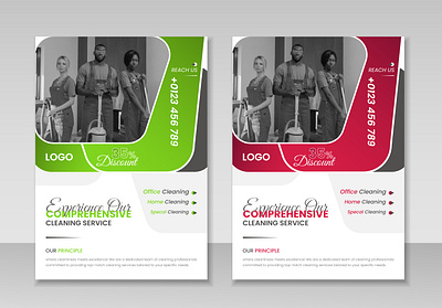 Creative Cleaning Service Flyer Design. branding brochure clean design cleaning flyer cleaning service flyer corporate creative creative flyer flyer flyer design graphic design modern design poster