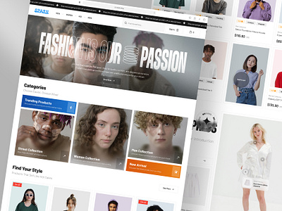 E-Commerce Landing Page_Spark branding clothing collection e commerce ecommerce fashion clothing minimalist modern online shop shopify ui ux web design website website layout