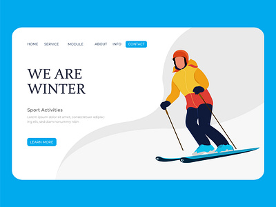 ice surfing illustration design branding clean colorfull creative design flat graphic design illustration ui