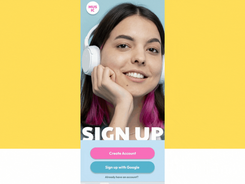 Sign Up - Daily UI 001 app figma signup