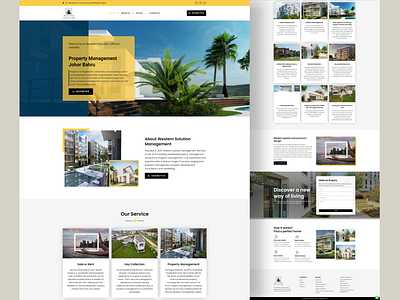 Property Business Website apertment cleaning house property rental website website design wordpress