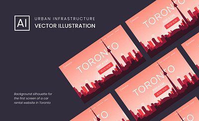 Urban Infrastructure (vector illustration) background design graphic design illustration toronto vector website