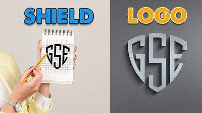 Creating a Shield letter logo design | Security logo branding graphic design letter logo design logo design logo process making shield logo design monogram shield shape security company logo security logo design shield letter logo shield logo design shield logo illustrator