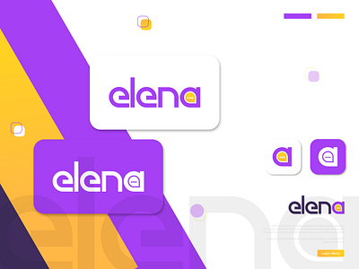 elena logo design blockchain brandbook branding coding color design graphic design illustration logo