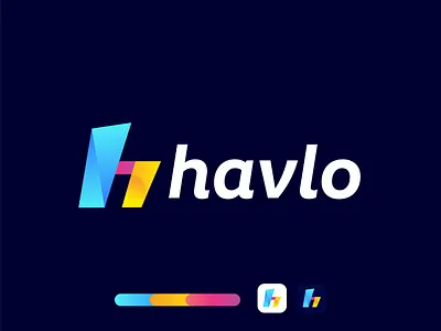 modern h letter logo design blockchain brandbook branding coding color design graphic design illustration logo