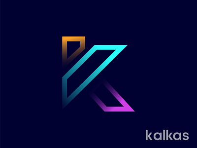 modern k letter logo design blockchain brandbook branding coding color design graphic design illustration k logo ] logo ui