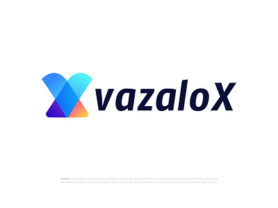 X+v letter logo design blockchain brandbook branding coding color design graphic design illustration logo