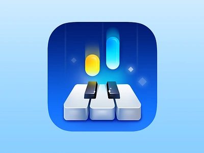 Learn Piano IOS Icon badge design illustrator ios icon iphone icon learn learn piano macos music phone photoshop piano piano app icon piano icon songs