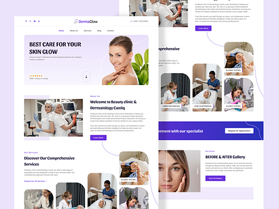 Website for Skin Expert and Dermatologist dermatology modern design skin skin care skin doctor trendy design ui ui design website