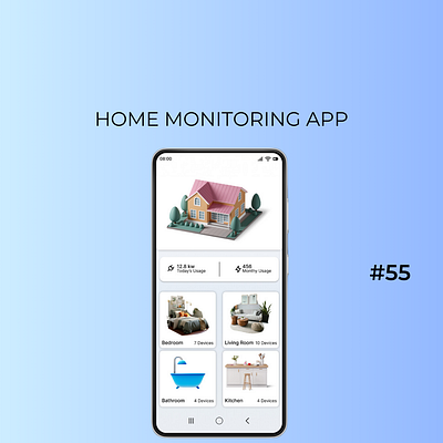 Daily UI Day-55:Home Monitoring App dailyui day 55 design designchallenge designing ui uiuxdesign ux