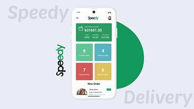 Speedy Delivery By Ahsan Habib Sunny ahsnahabibsunny app ui currier daliveryboy delivery design ui