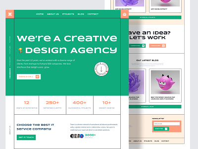 Creative Design Agency Website agency agency website app design branding creative agency design graphic design mobile ui shakilworlds ui ux website design