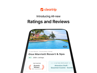 AI-powered Ratings and Reviews on Cleartrip animation design ideation interaction mobile prototype sketching ui user experience design user interface design ux visual design website